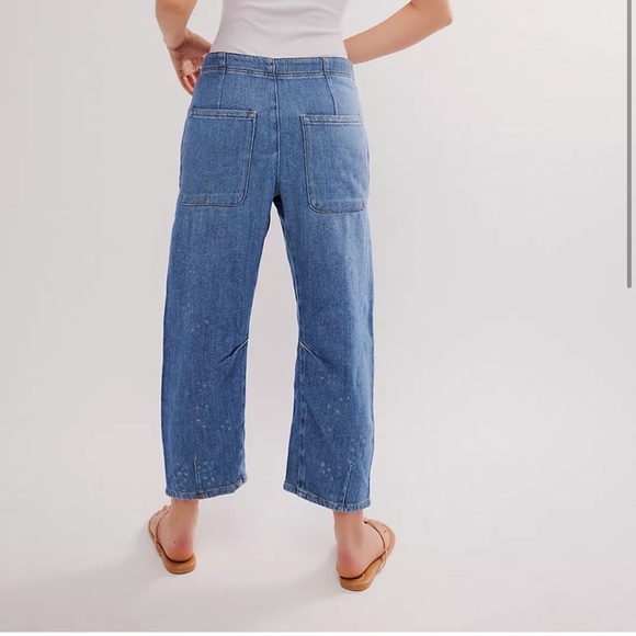 NWT We the free Free People Osaka mid rise barrel lightweight jean button fly 29 - Picture 6 of 14